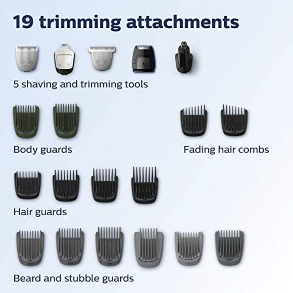 Multigroom Series 7000 23 Piece Mens Grooming Kit Trimmer for Beard Head Body